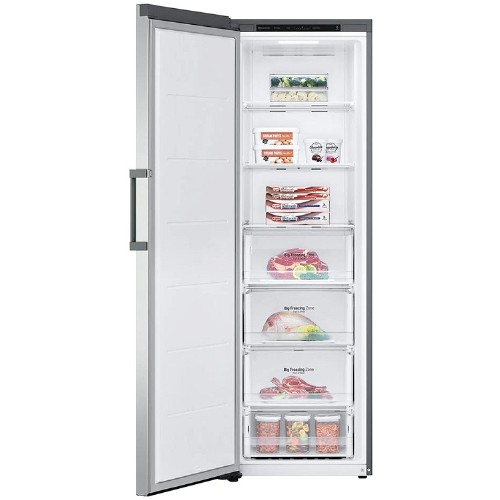 ΚΑΤΑΨΥΚΤΗΣ ΚΑΘΕΤΟΣ LG GFE41PZGSZ (185x60x70 / 324Lt / E / INOX / NF / ΟΘΟΝΗ & WIFI)